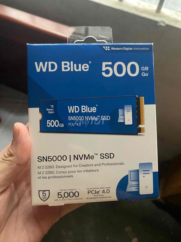 Thanh lý SSD WD Blue SN5000 500G (Likenew sk100%). Mua bán Linh kiện (RAM, Card...) tại Thị xã Bến Cát Bình Dương được đăng bởi Vu Quoc Hung hình 1
