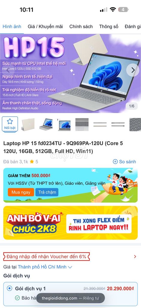 HP 15 fd0234TU i5-120U 15.6 inch 16GB/512GB. Mua bán Laptop tại Huyện Trảng Bom Đồng Nai được đăng bởi Phúc hình 1