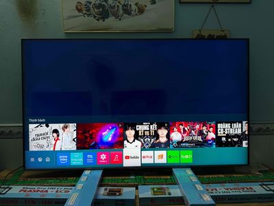 Smart TVQLED Samsung 55inch 4K giọng nói, mẫu 2020