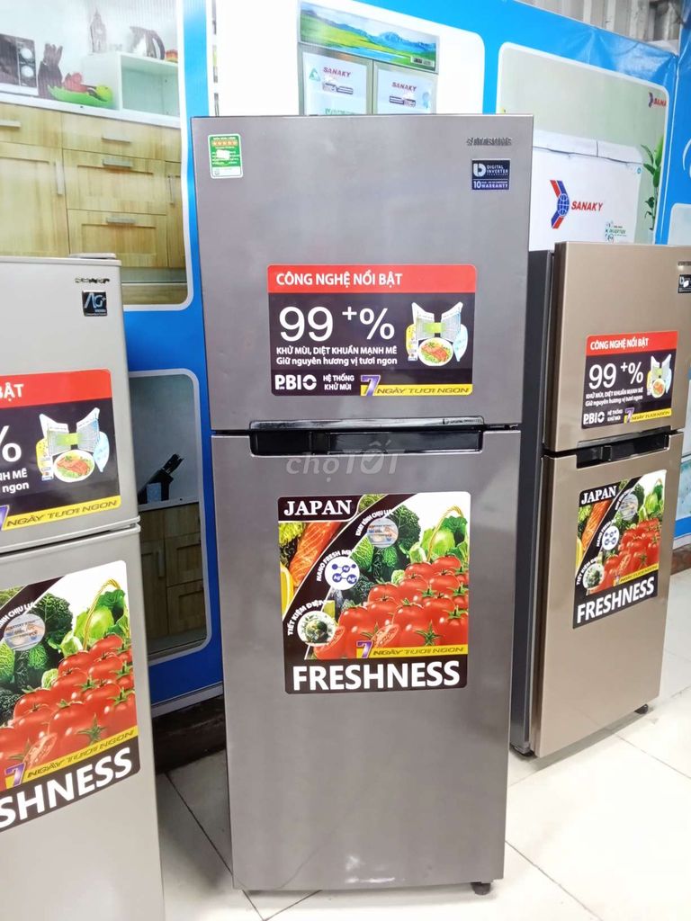 Tủ lạnh Samsung Inverter Xám 340 lít. Mua bán Tủ lạnh tại Huyện Long Thành Đồng Nai được đăng bởi Điện Máy Thanh Lý hình 1