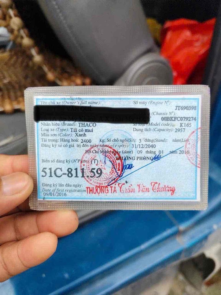 kia K165 2.4 tấn đời 2015. mui bạt . lạnh. Mua bán Xe tải, xe ben tại Huyện Bình Chánh Tp Hồ Chí Minh được đăng bởi BÃI XE THIÊN TRANG hình 6