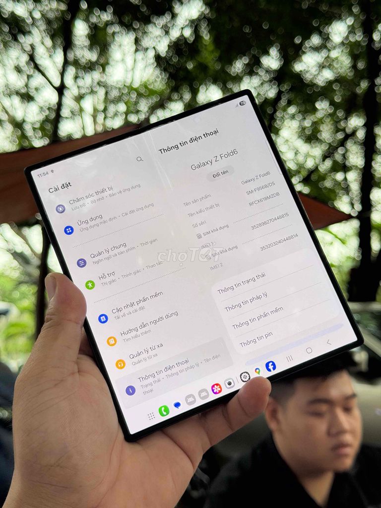 Samsung Galaxy Z Fold6 Xanh đậm. Mua bán Điện thoại tại Quận Nam Từ Liêm Hà Nội được đăng bởi TẠP HÓA ĐIỆN THỌAI TÀU hình 1