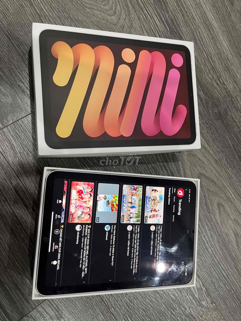 iPad Mini 6 99% hồng 64GB wifi zin all