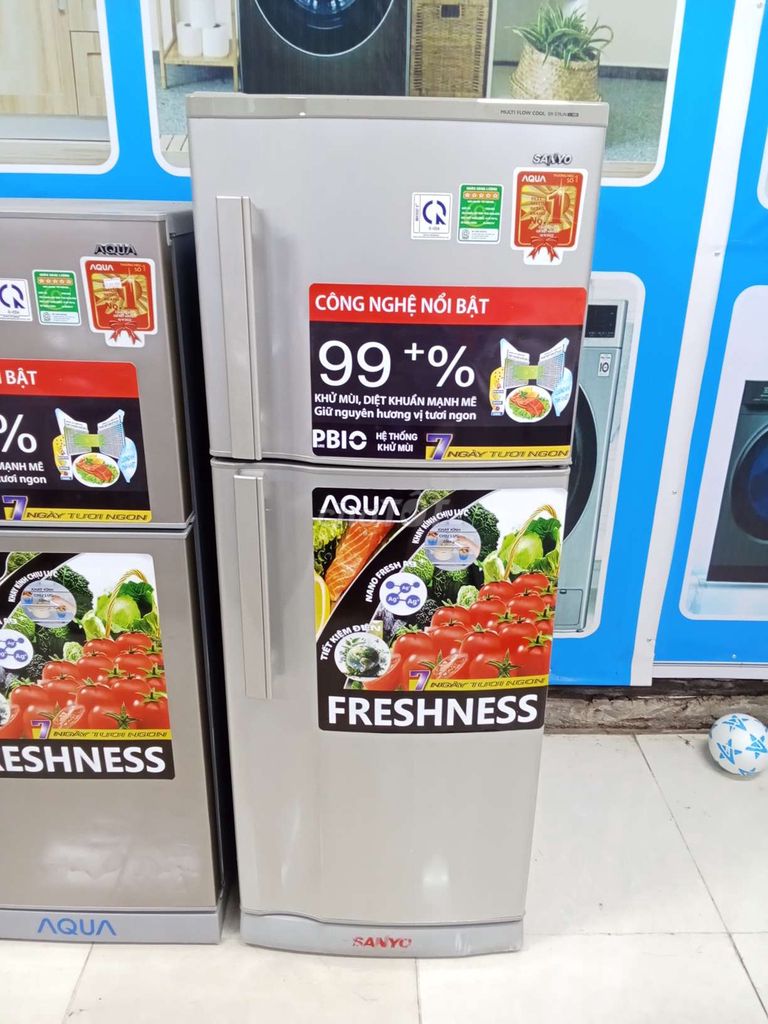 Tủ lạnh Sanyo 190 lít Xám Đã qua sử dụng. Mua bán Tủ lạnh tại Huyện Long Thành Đồng Nai được đăng bởi Điện Máy Thanh Lý hình 1