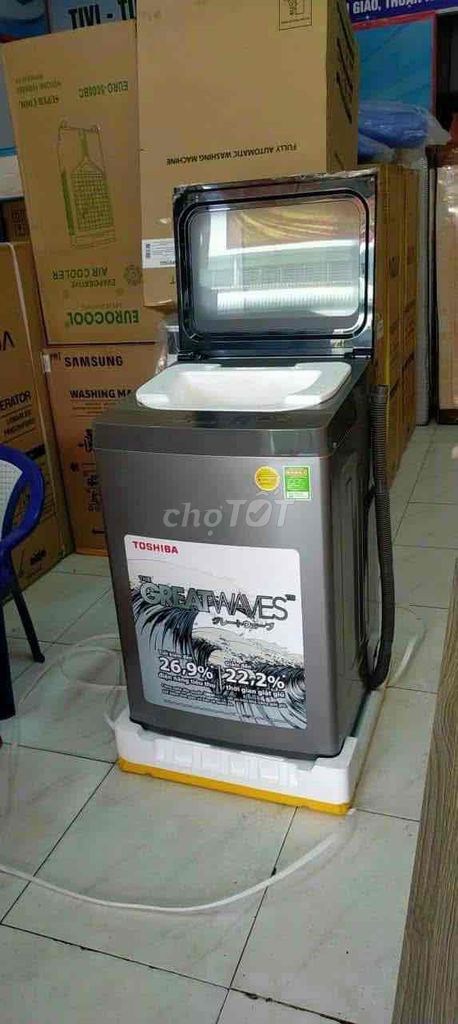 Máy giặt Toshiba 9kg cửa trên inverter. Mua bán Máy giặt tại Thành phố Dĩ An Bình Dương được đăng bởi Lê Hiếu Điện Máy Trả Góp hình 1