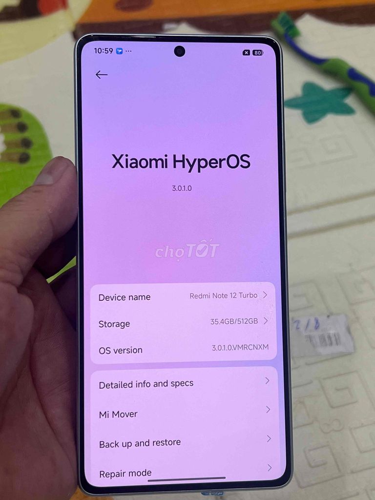 Xiaomi Redmi Note 12 Turbo 12GB/512GB Bạc. Mua bán Điện thoại tại Quận Hoàng Mai Hà Nội được đăng bởi Nguyennoi hình 1