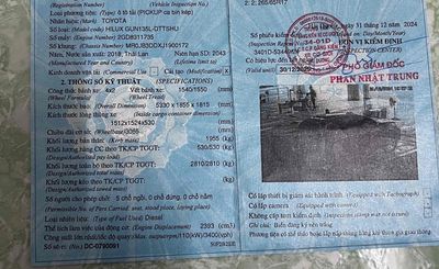 Toyota Hilux 2018 2.4E 4x2 AT - 110000 km ngay chu. Mua bán Ô tô tại Quận Gò Vấp Tp Hồ Chí Minh được đăng bởi huỳnh long hồ