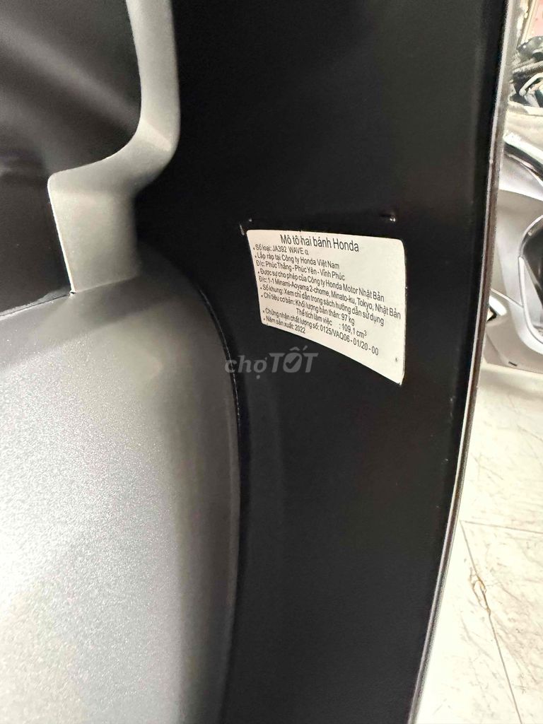 WAVE 2022. Zin Êm Đẹp. Odo Thấp. Giấy Rạch Giá. Mua bán Xe máy tại Thành phố Rạch Giá Kiên Giang được đăng bởi XE MÁY CŨ TÂN 128 hình 12