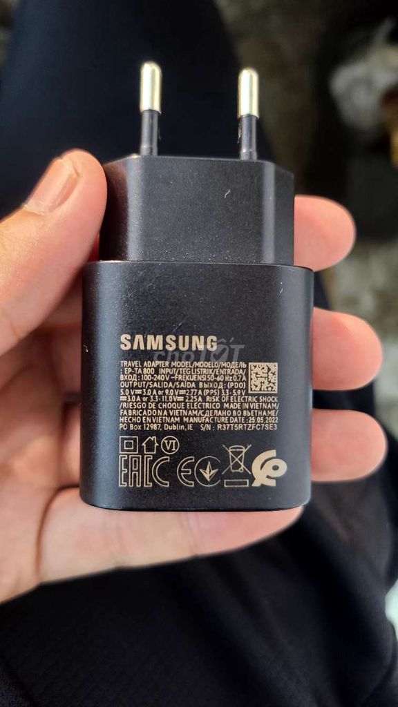 pass củ sạc samsung 25w chính hãng ở tgdd