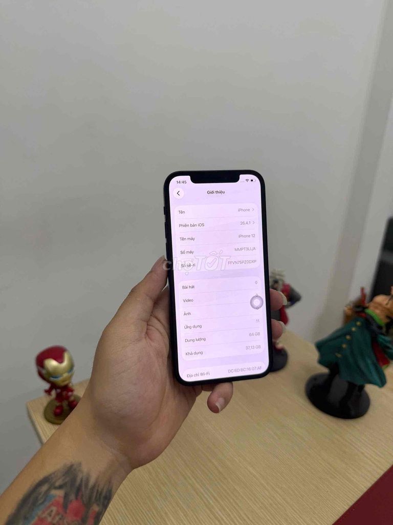 iPhone 12 64GB Đen Đã sử dụng. Mua bán Điện thoại tại Quận Đống Đa Hà Nội được đăng bởi KT Hà Nội Mobile hình 1