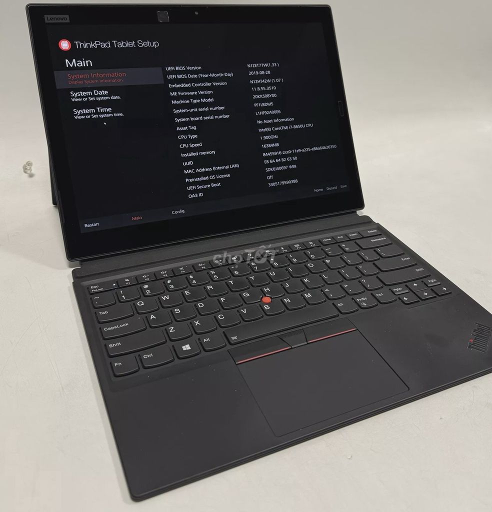 Lenovo Thinkpad X1 Tablet Gen 3 cảm ứng có LTE(4G)