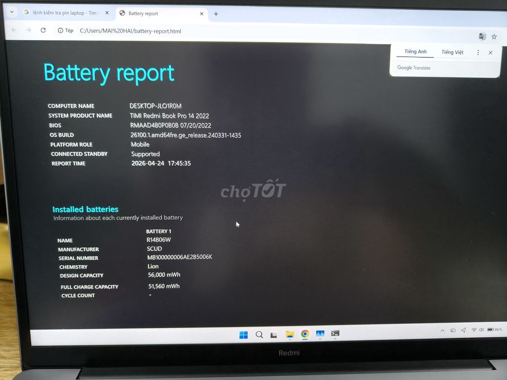 Xiaomi RedmiBook Pro 14 i5 12500H 16GB/512GB. Mua bán Laptop tại Quận Tân Phú Tp Hồ Chí Minh được đăng bởi Hải hình 1