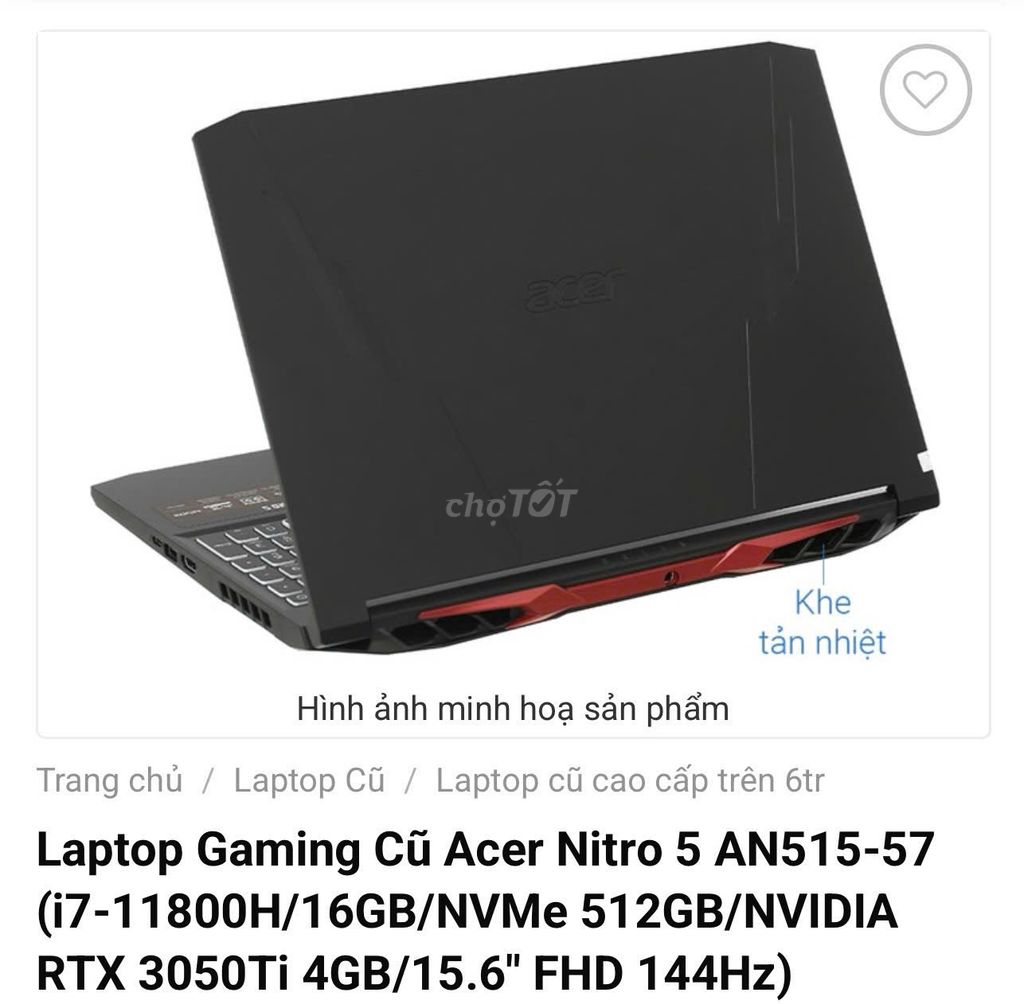 Acer gaming . Mua bán Laptop tại Thành phố Vị Thanh Hậu Giang được đăng bởi Chucnguyen Nguyenthi hình 1
