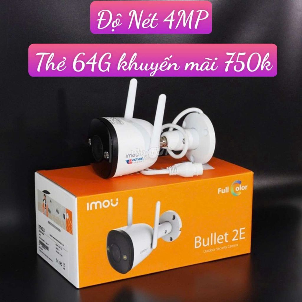 Khuyến mãi tặng thẻ 64G cho camera Imou ngoài trời