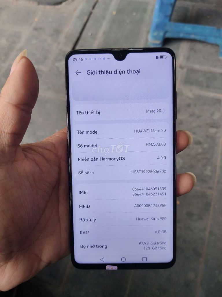 Huawei Mate 20 128GB Đen Like New. Mua bán Điện thoại tại Quận Hoàng Mai Hà Nội được đăng bởi Nguyễn Xuân Đại hình 1