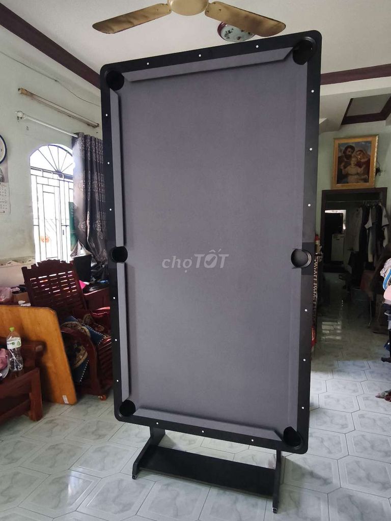 Bàn bida Gỗ nỉ Xám đen Gấp gọn 2m1 x 1m1 cũ. Mua bán Đồ thể thao, Dã ngoại tại Quận Gò Vấp Tp Hồ Chí Minh được đăng bởi thanh hình 1