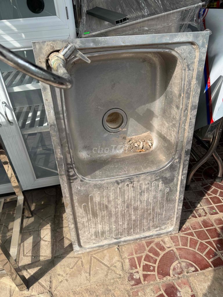 Chậu rửa chén Inox Bạc đã dùng. Mua bán Thiết bị vệ sinh, nhà tắm tại Quận Ninh Kiều Cần Thơ được đăng bởi CH sắt nhôm inox Thái Trinh CẦN THƠ hình 1