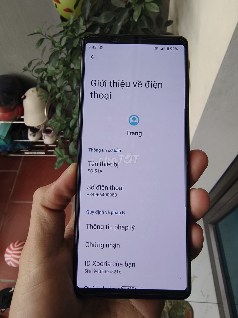 Sony Xperia 1 mark II Nhật nguyên áp suất