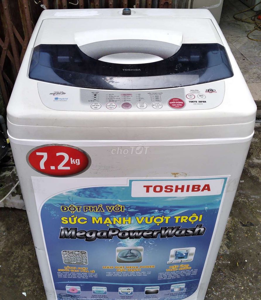 Máy giặt Toshiba 7,5kg đang dùng,bảo hành 6 tháng