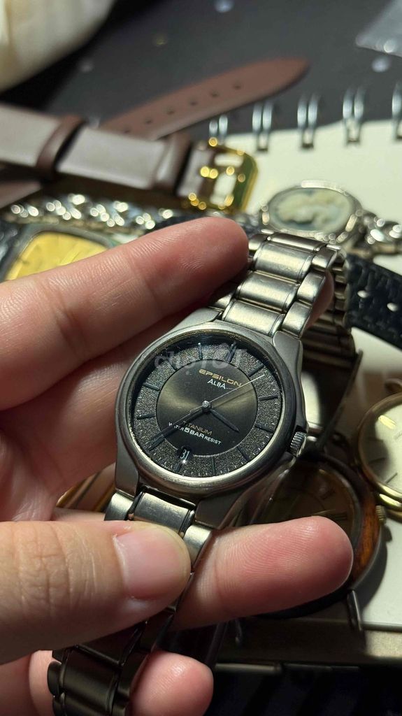 ALBA Epsilon Titanium Đen Unisex. Mua bán Đồng hồ tại Thành phố Thủ Đức Tp Hồ Chí Minh được đăng bởi Nguyễn Tố Nga hình 1