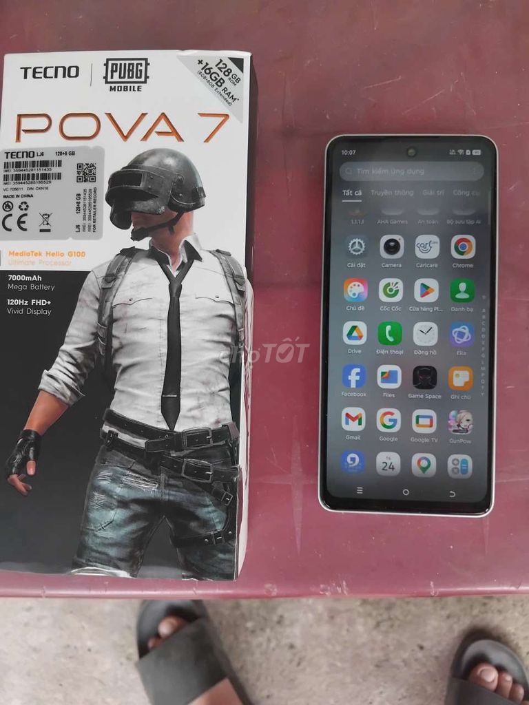 Tecno Pova 7 128GB Bạc. Mua bán Điện thoại tại Huyện Củ Chi Tp Hồ Chí Minh được đăng bởi Minh Tinh hình 1