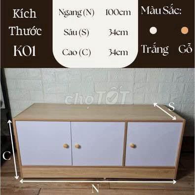 Kệ tivi gỗ 100cm Mới. Mua bán Tủ, kệ gia đình tại Quận Bình Tân Tp Hồ Chí Minh được đăng bởi phương vân hình 1