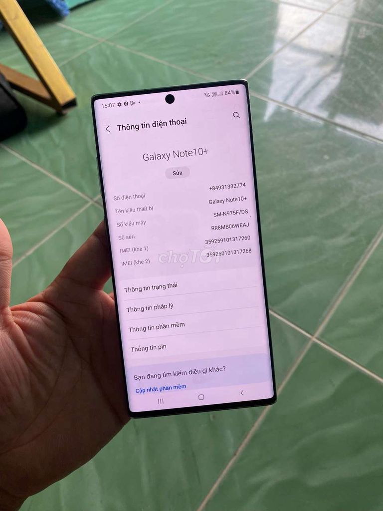 Samsung Note 10 Plus 12GB/256GB Đa sắc. Mua bán Điện thoại tại Thành phố Thủ Dầu Một Bình Dương được đăng bởi Nga tuấn Đt Giá rẻ hình 1