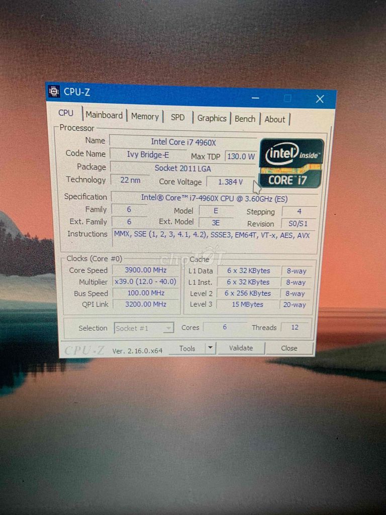Intel Core i7 4960X LGA 2011 6 nhân 12 luồng. Mua bán Linh kiện (RAM, Card...) tại Thành phố Bắc Giang Bắc Giang được đăng bởi Tăng Văn Dương hình 1