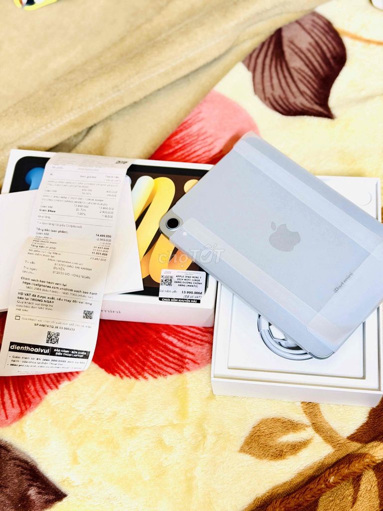 Apple iPad mini 7 128GB Xanh new chính hãng vn. Mua bán Máy tính bảng tại Quận Ninh Kiều Cần Thơ được đăng bởi Quang Thanh Apple Store hình 1
