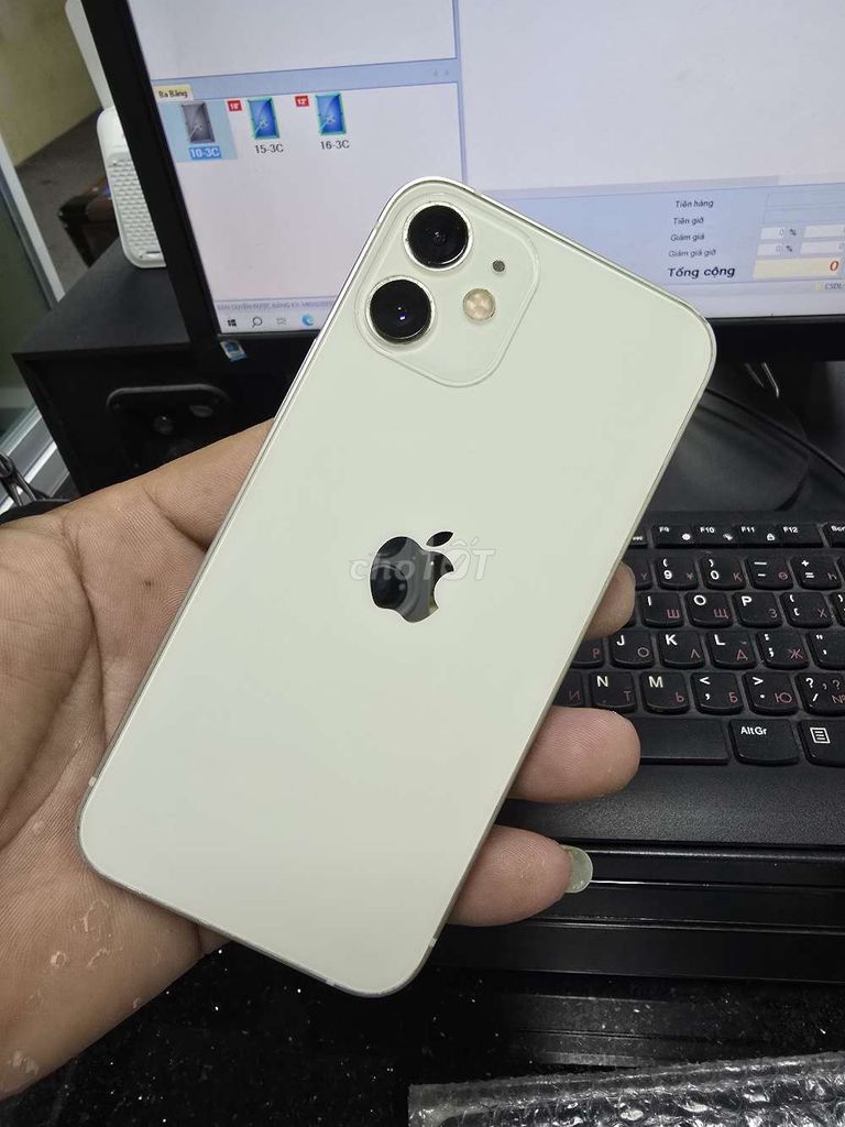 Apple iPhone 12 mini 64GB Trắng Đã sử dụng. Mua bán Điện thoại tại Huyện Hóc Môn Tp Hồ Chí Minh được đăng bởi văn bình hình 1