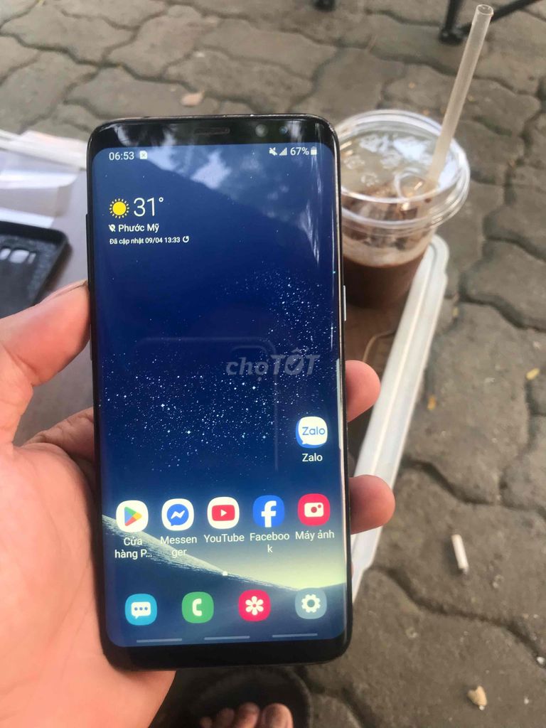 Samsung S8 màu Nâu. Mua bán Điện thoại tại Quận Liên Chiểu Đà Nẵng được đăng bởi Nhẫn không ngã  hình 1
