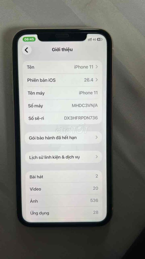Apple iPhone 11 Trắng 99%. Mua bán Điện thoại tại Huyện Thanh Chương Nghệ An được đăng bởi trần mạnh Hùng hình 1