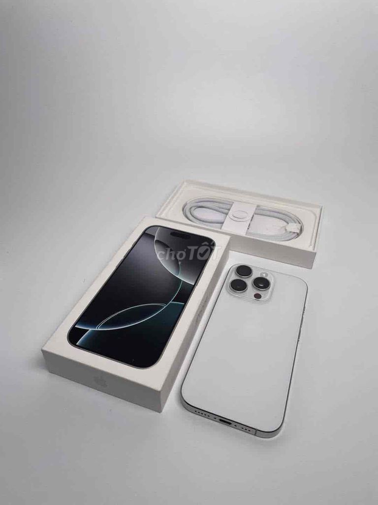 iPhone 16 Pro 256GB Trắng FULLBOX NEW APPLE 3/2026. Mua bán Điện thoại tại Quận 10 Tp Hồ Chí Minh được đăng bởi iStockHCM hình 1