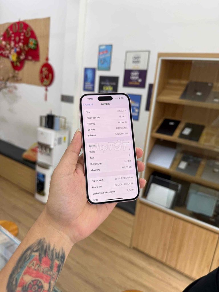 iPhone 15 Vn/a 512GB Hồng. Mua bán Điện thoại tại Quận Đống Đa Hà Nội được đăng bởi KT Hà Nội Mobile hình 1