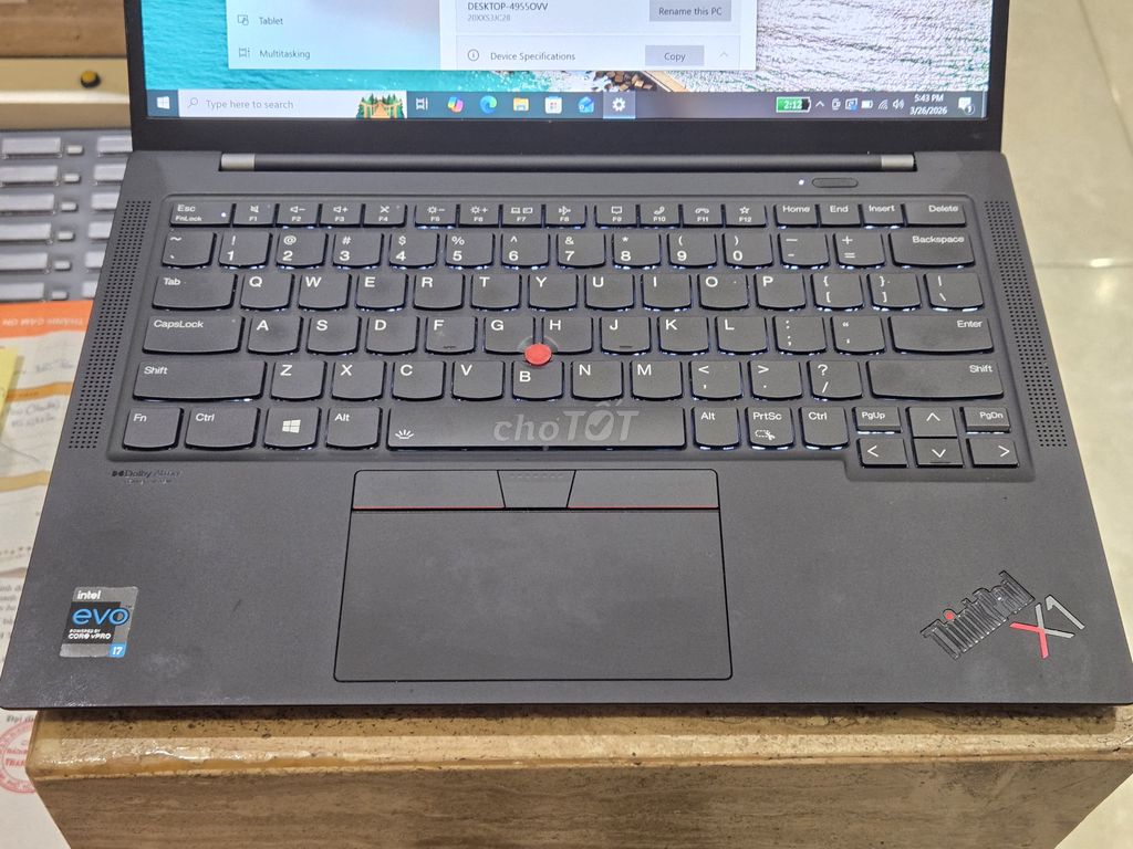 ThinkPad X1 Carbon Gen 9 i7-1185G7 16GB/512GB. Mua bán Laptop tại Quận Bình Thạnh Tp Hồ Chí Minh được đăng bởi Hiếu Trần Trung hình 1