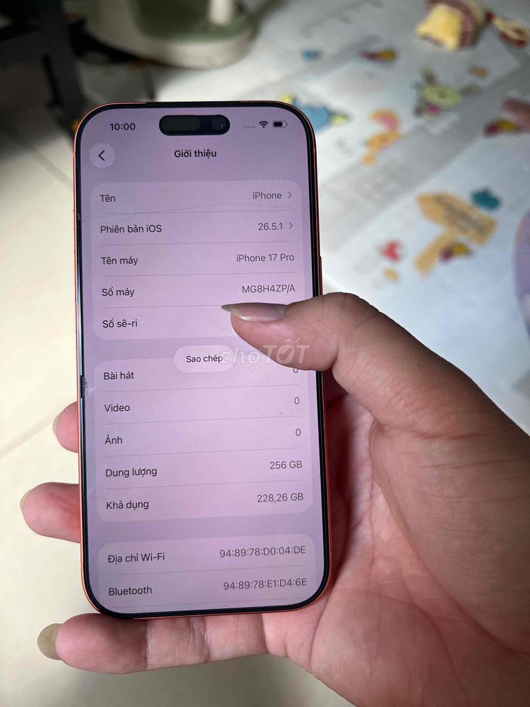 Apple iPhone 17 Pro 256GB Cam 99%. Mua bán Điện thoại tại Quận Tân Phú Tp Hồ Chí Minh được đăng bởi Tuấn Mạch hình 1