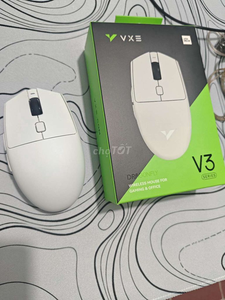 Chuột VXE Dragonfly V3 Pro Trắng Gaming. Mua bán Phụ kiện (Màn hình, Chuột...) tại Huyện Việt Yên Bắc Giang được đăng bởi G Quang hình 1