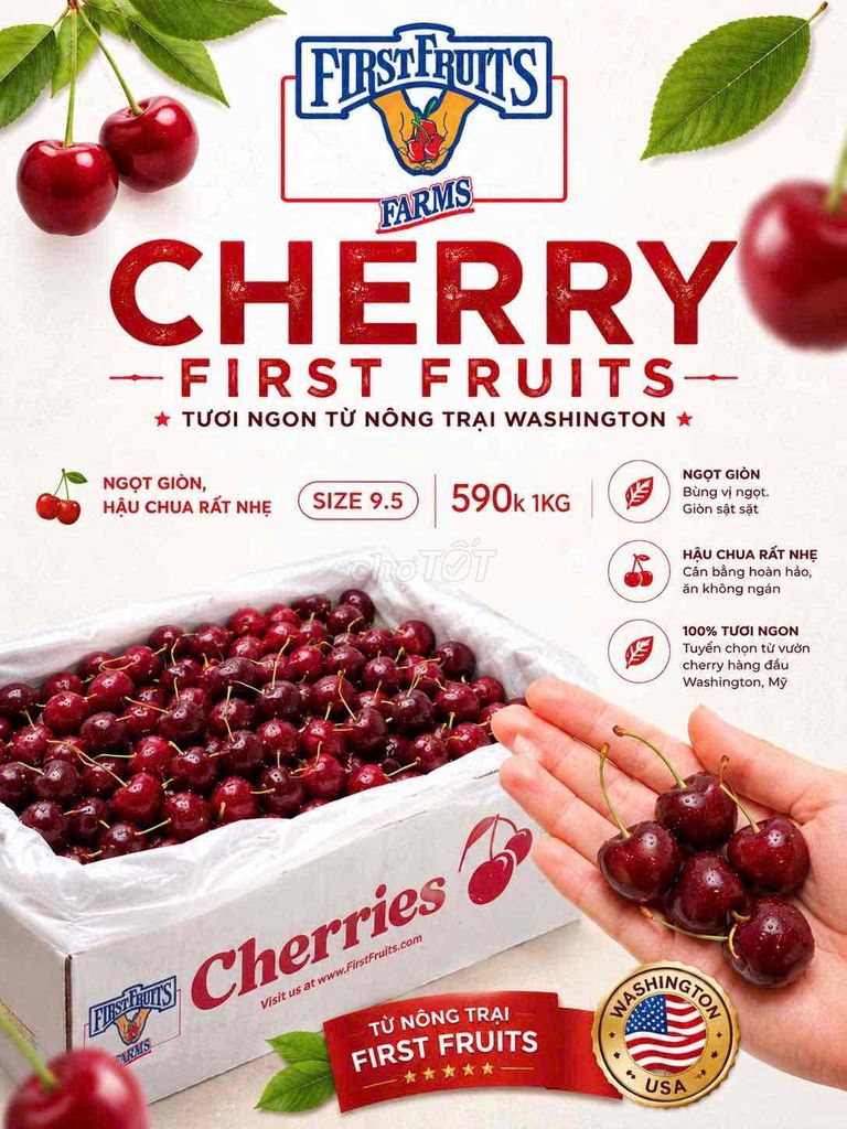 Cherry First Fruits Farms. Mua bán Đồ ăn, thực phẩm và các loại khác tại Quận 8 Tp Hồ Chí Minh được đăng bởi Ba của Khánh hình 1
