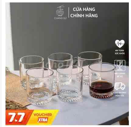 Bộ 6 ly thủy tinh trong suốt. Mua bán Dụng cụ nhà bếp tại Quận Ba Đình Hà Nội được đăng bởi Windy Vu hình 1