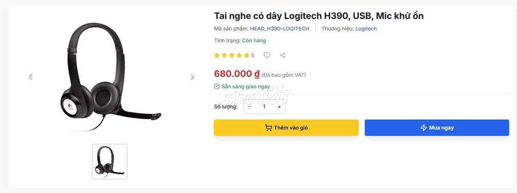 Tai nghe Logitech H390 Đen Đã sử dụng. Mua bán Tivi, Âm thanh tại Quận Bình Tân Tp Hồ Chí Minh được đăng bởi Phương Phan hình 1
