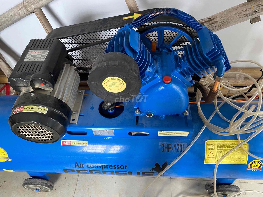 Máy nén khí Pegasus 3hp 120l 12 bar 99% như mới. Mua bán Đồ chuyên dụng, Giống nuôi trồng tại Huyện An Lão Hải Phòng được đăng bởi mai văn thuần hình 1