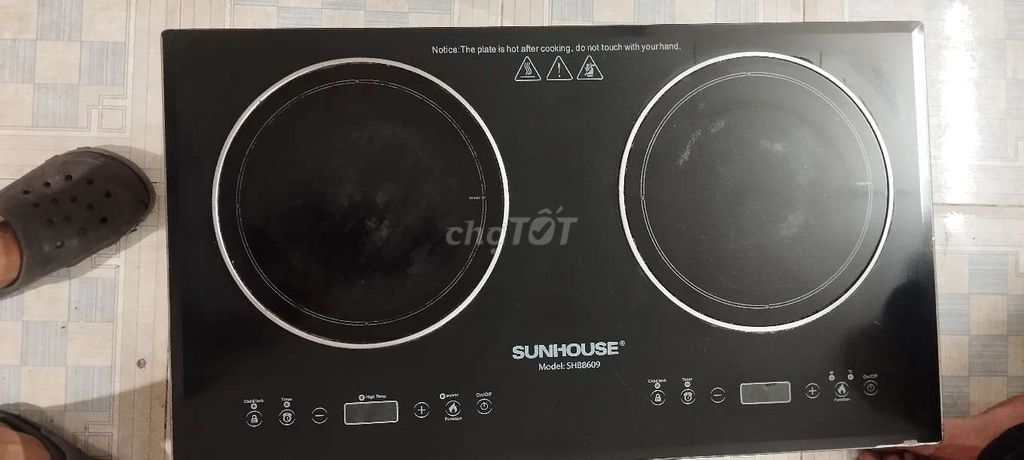 Bếp Inverter từ hồng ngoại đôi Sunhouse