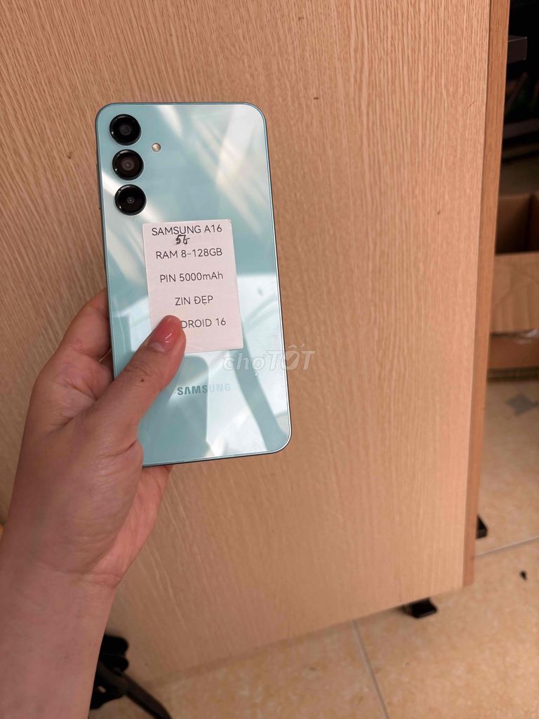 Samsung A16 5G 8-128GB Xanh ngọc. Mua bán Điện thoại tại Quận Hoàng Mai Hà Nội được đăng bởi Nguyễn Bích Ngọc hình 1