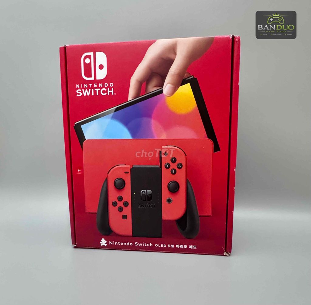 Nintendo Sw OLED Mario Đỏ H@ck 128Gb. Mua bán Thiết bị chơi game tại Quận 6 Tp Hồ Chí Minh được đăng bởi BanDuoGamestore hình 1