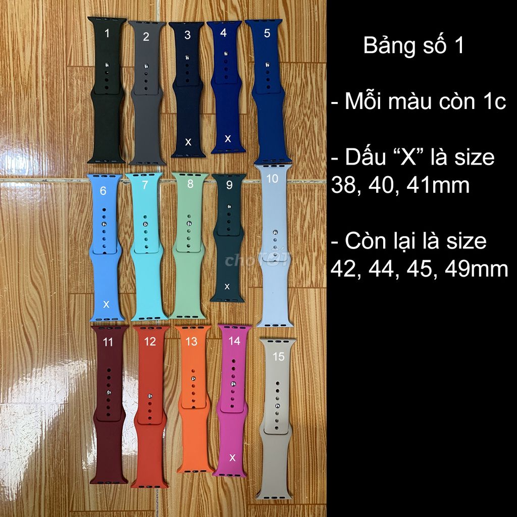 Thanh lý dây đeo AW silicon linh kiện thay thế. Mua bán Thiết bị đeo thông minh tại Quận Tân Bình Tp Hồ Chí Minh được đăng bởi Vũ Phạm hình 1