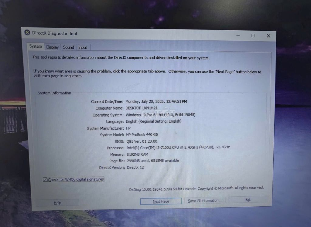 HP ProBook 440 G5 OK. Mua bán Laptop tại Quận Hai Bà Trưng Hà Nội được đăng bởi Quan Van Truong hình 1