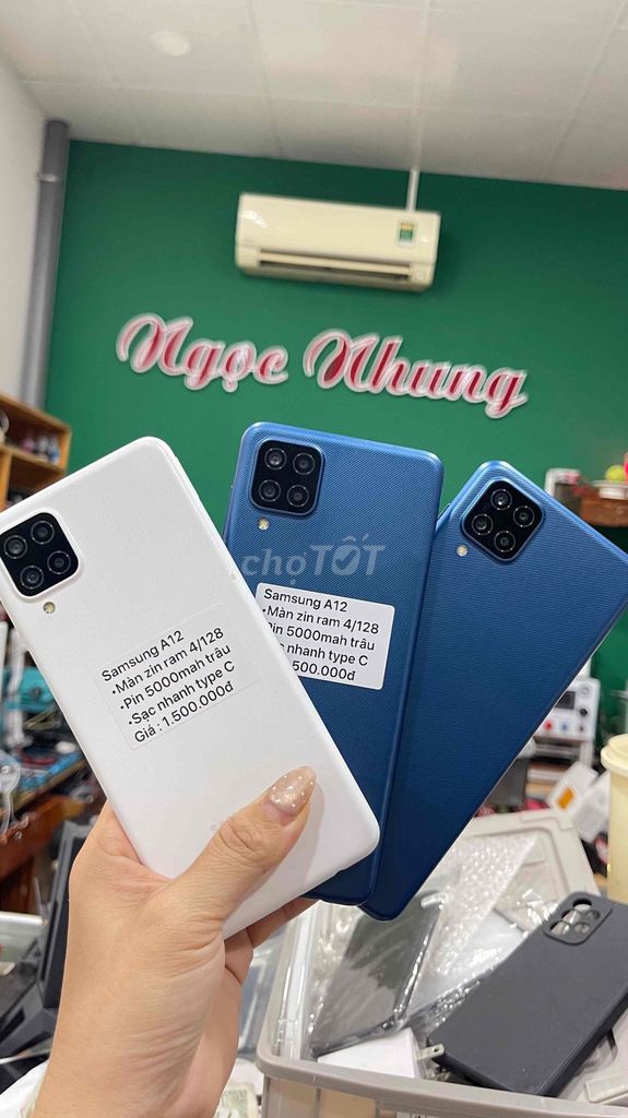 Samsung A12 128GB Trắng. Mua bán Điện thoại tại Thành phố Bến Tre Bến Tre được đăng bởi Điện thoại Bến Tre giá rẻ hình 1