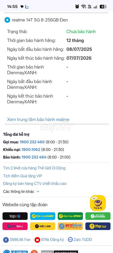 Realme 14T 5G 256GB Đen. Mua bán Điện thoại tại Huyện Châu Thành Bến Tre được đăng bởi huynhvu hình 1