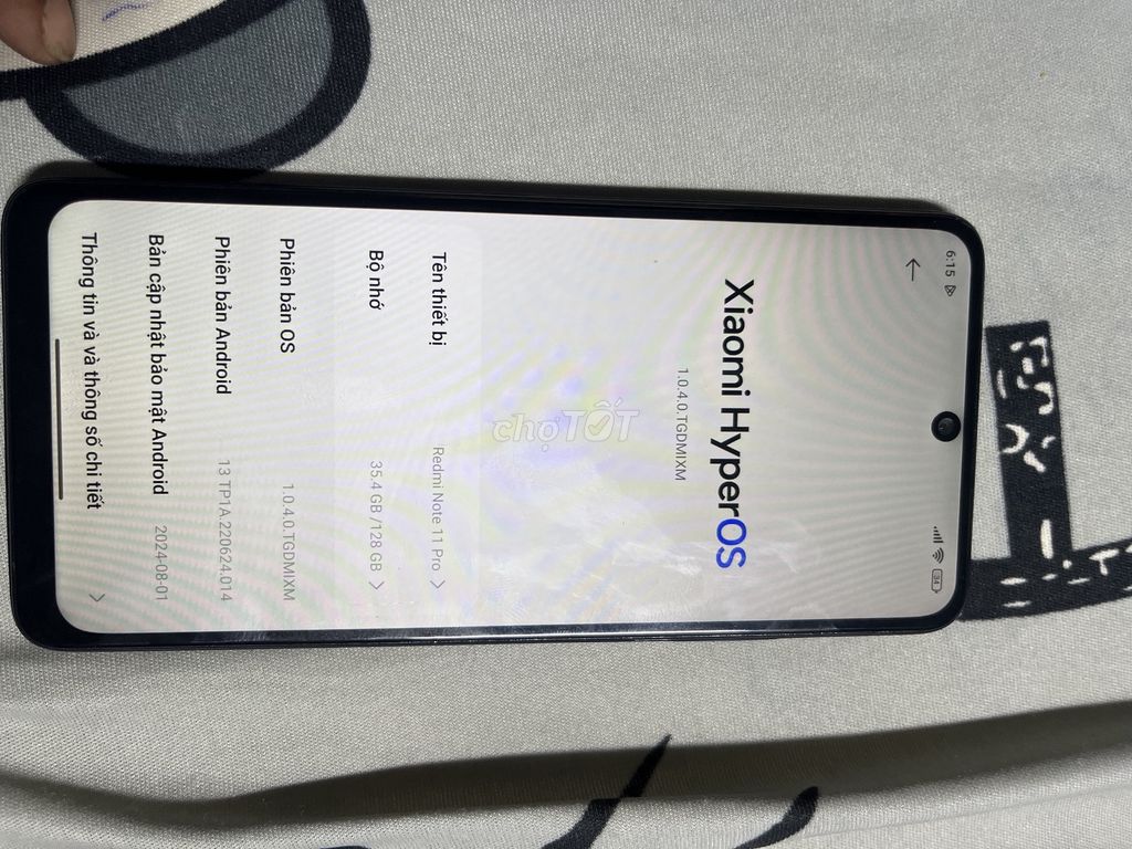 Xiaomi Redmi Note 11 Pro 128GB Đen. Mua bán Điện thoại tại Quận Gò Vấp Tp Hồ Chí Minh được đăng bởi Nguyễn Ngọc Khoa hình 1