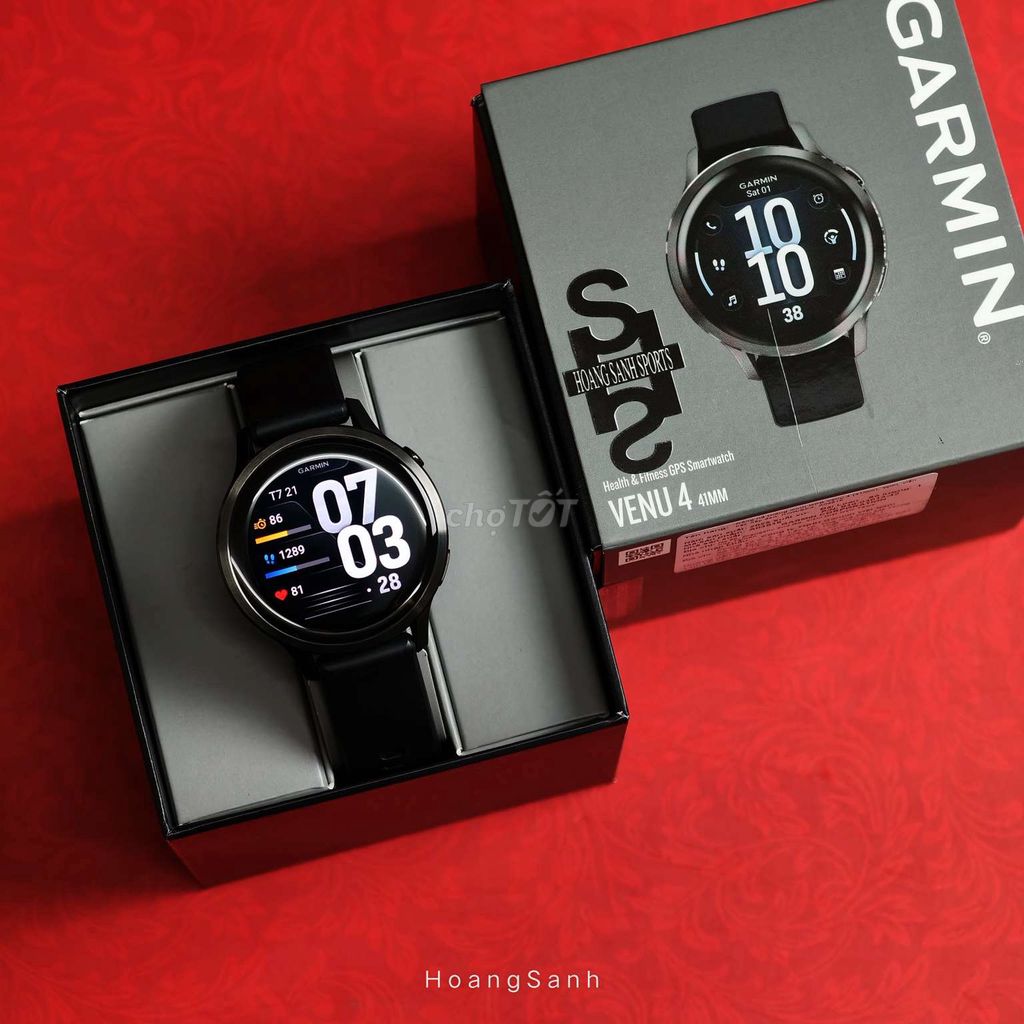 Garmin Venu 4 Đen 41mm Chính Hãng BH 01/2028. Mua bán Thiết bị đeo thông minh tại Quận 11 Tp Hồ Chí Minh được đăng bởi HOÀNG SANH SPORTS hình 1